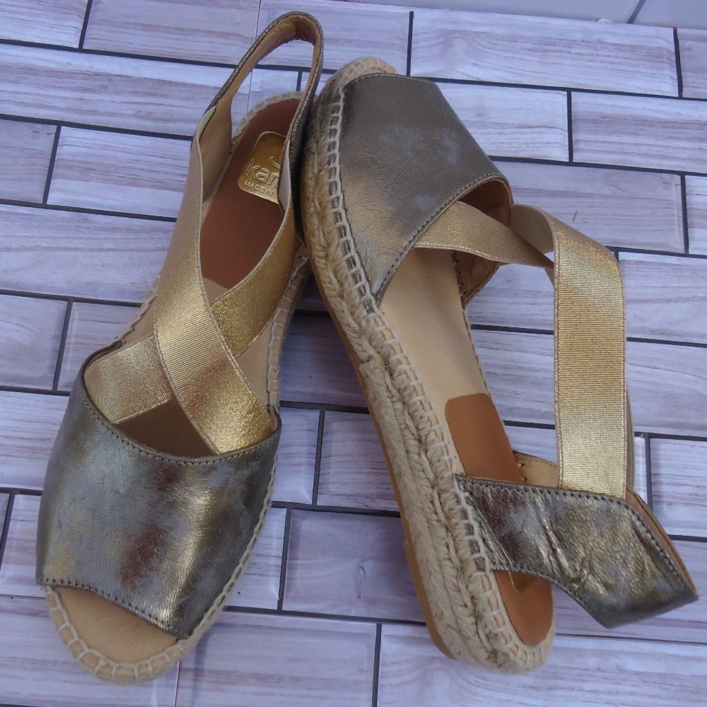 SIZE 39. KANNA espadrilles wedge sandal.